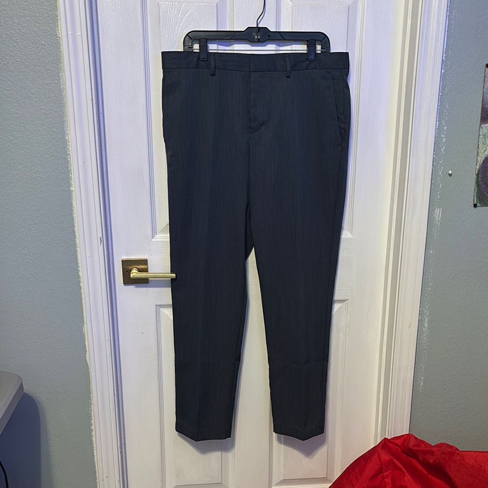Perry Ellis Blue Dress Pants Slim Fit Tailored